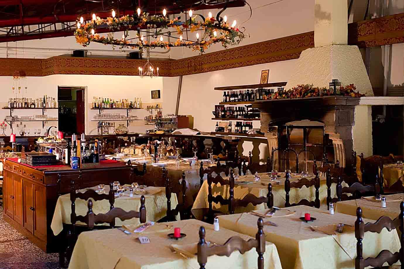 Nella sala del Ristorante  