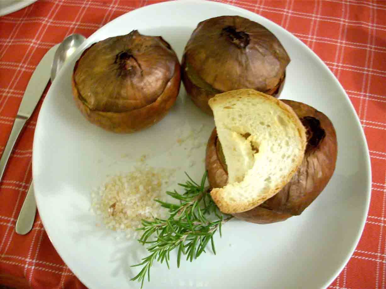Prelibatezze dell'Osteria Eneo: le cipolle al sale