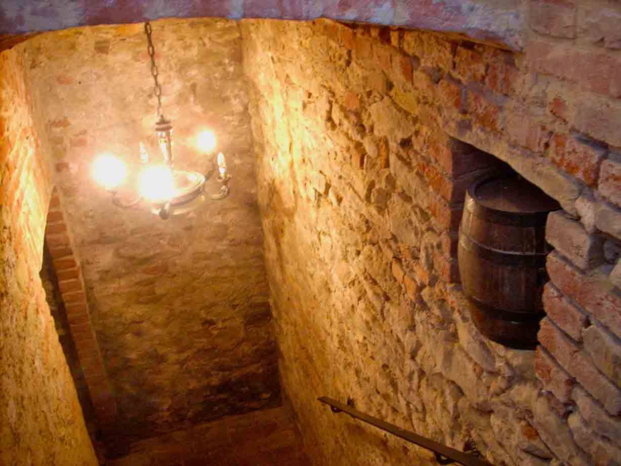 Scendendo in cantina 