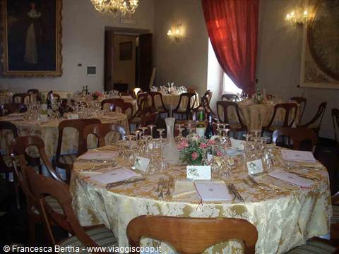 Presso il ristorante di Palazzo Fieschi
