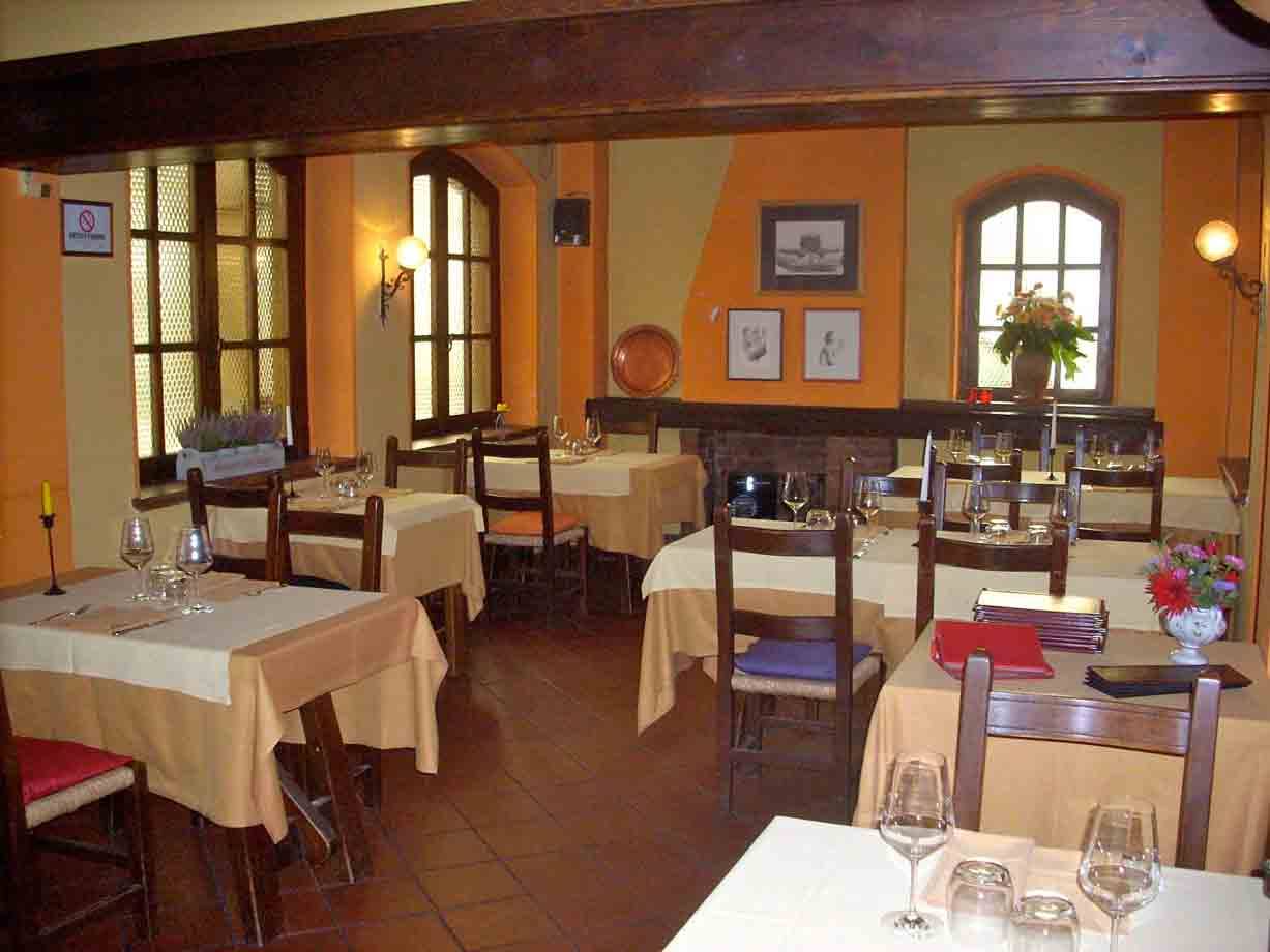 Nella sala del Ristorante El Brandè