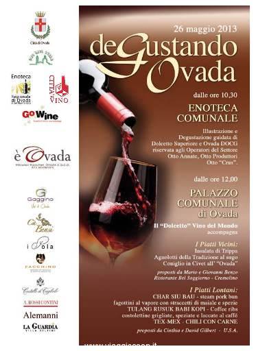 Viaggio con il Dolcetto tra piatti vicini e lontani DeGustando Ovada – Domenica 26 maggio 2013