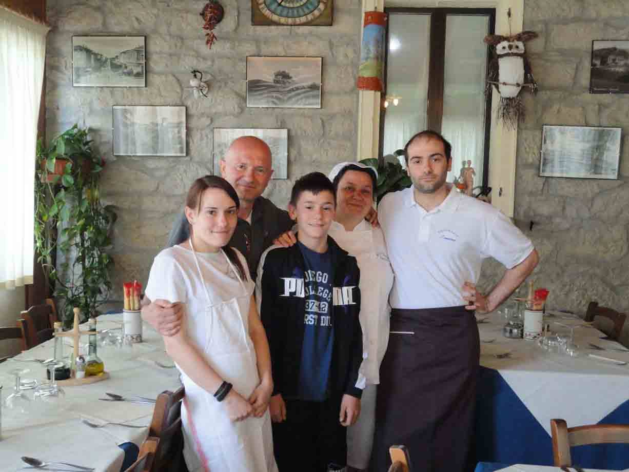 I titolari del Ristorante Santina