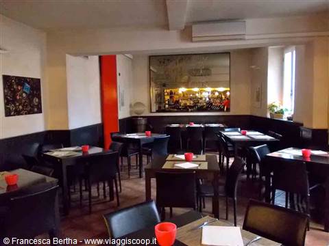 Nella sala del Ristorante Muntà di Ratt