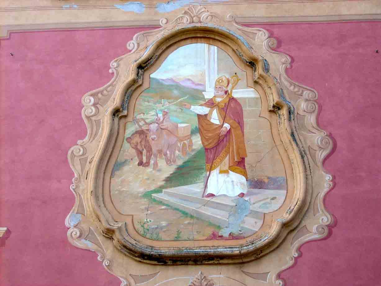 L'affresco della leggenda dell'orso