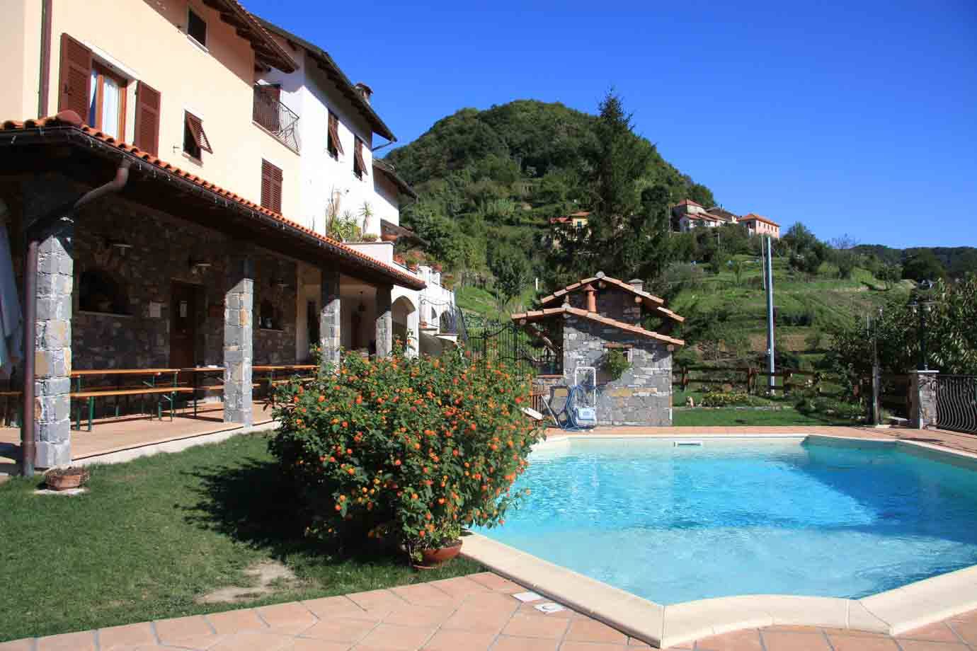 La Fattoria di Marta con la piscina