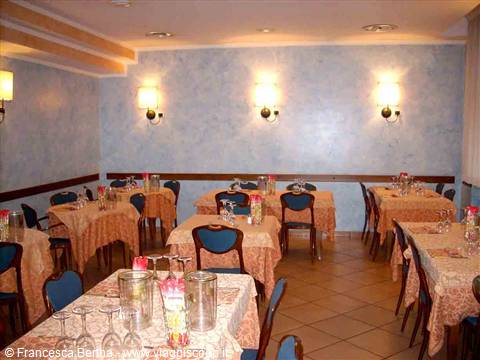 Nella sala del Ristorante da Maiuccia di Vigevano