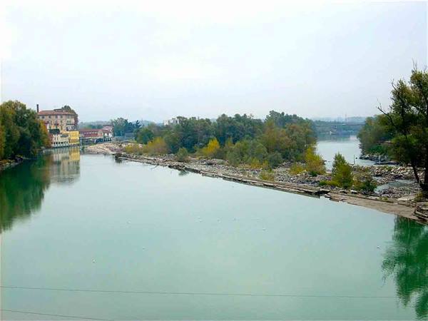 Il fiume Dora a Ivrea