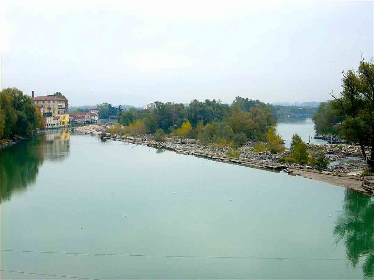 Il fiume Dora a Ivrea