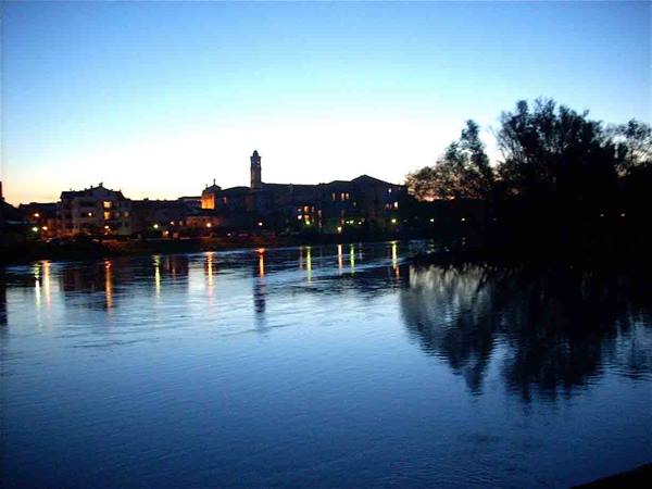 Il fiume Adda visto dal Ponte di Lodi