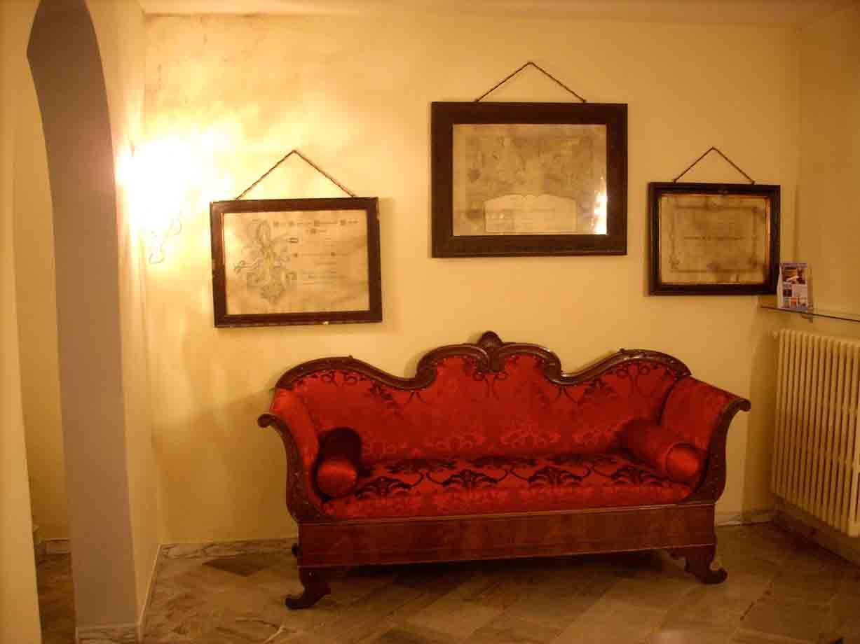 La hall dell'Albergo Ristorante Malò