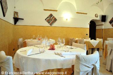 Nelle sale del Ristorante Bunet