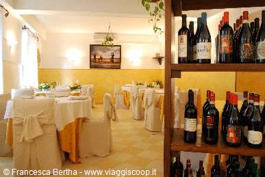 Nelle sale del Ristorante Bunet