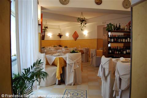 Nelle sale del Ristorante Bunet