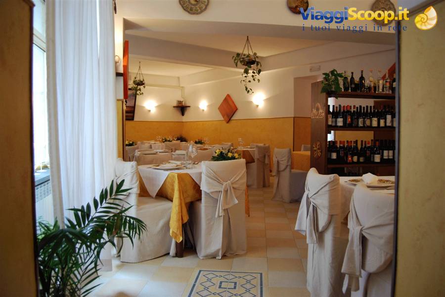 Nelle sale del Ristorante Bunet