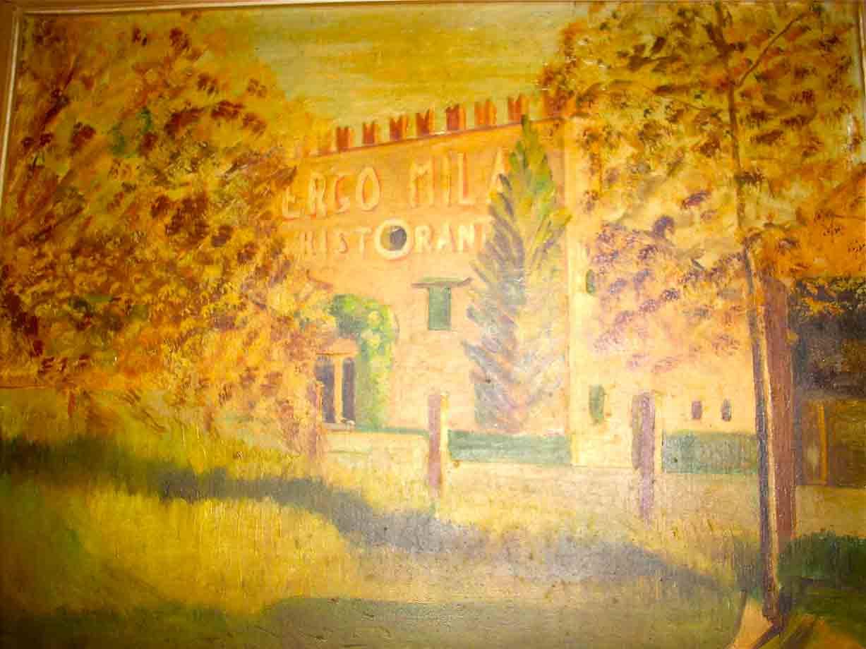 L'Albergo Ristorante Milano in un dipinto