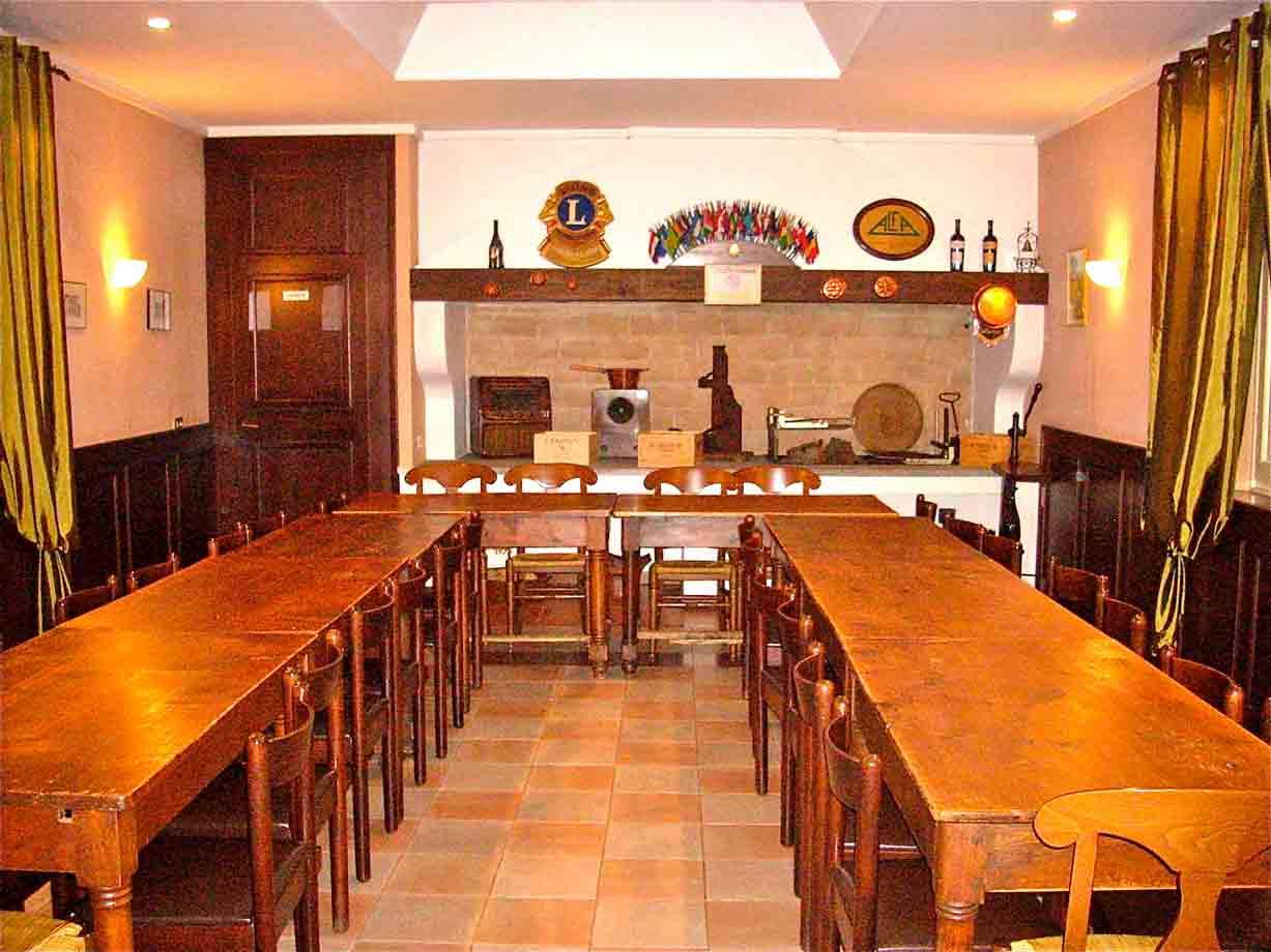 Nelle sale del Ristorante Il Cuuc