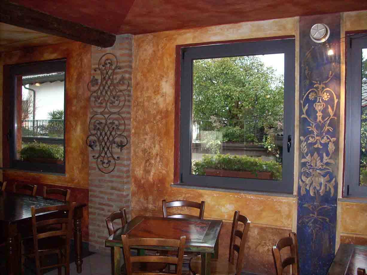 Nelle sale del Ristorante Porcospino