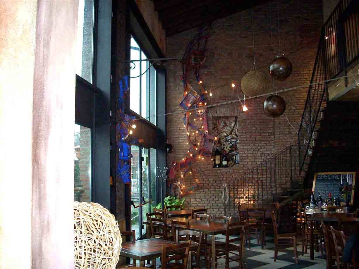 Nelle sale del Ristorante Porcospino