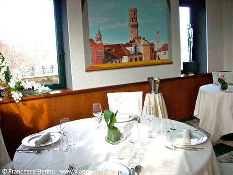 Nelle sale del Ristorante dell'Hotel Cinzia