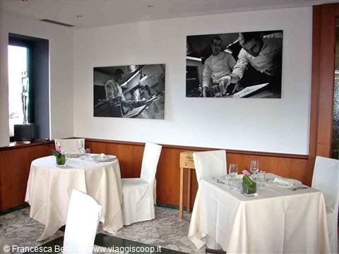 Nelle sale del Ristorante dell'Hotel Cinzia