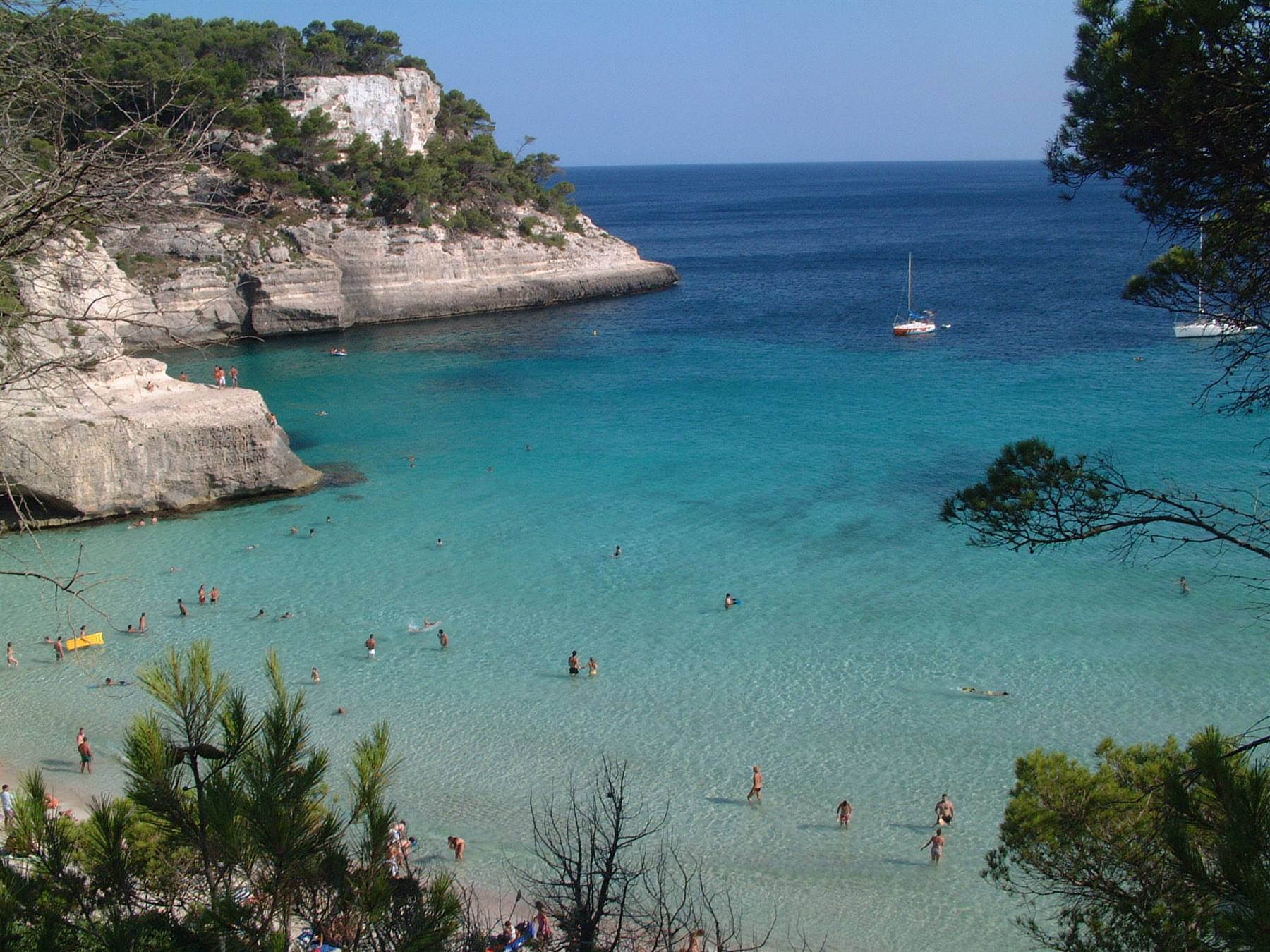 cala mitjana panorama dall'alto