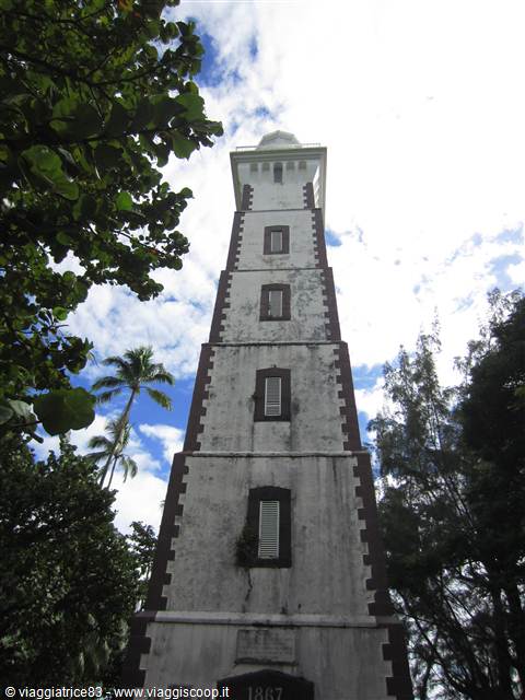 Il faro di Point Venus Mahina Tahiti