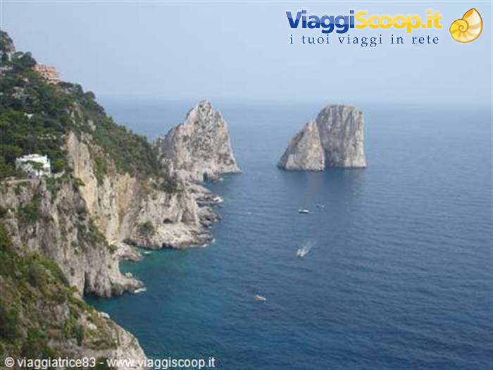 da cartolina Faraglioni di Capri