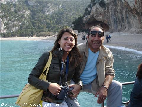 io e il mio papà in barca a cala luna