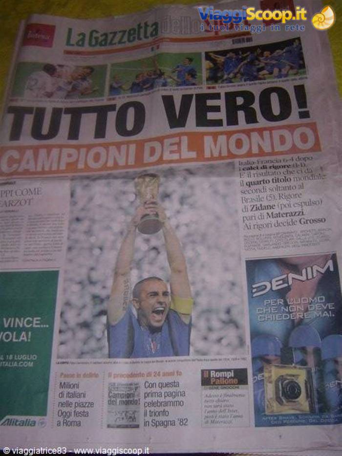 la gazzetta da leggere all'alba.. in aereo! 