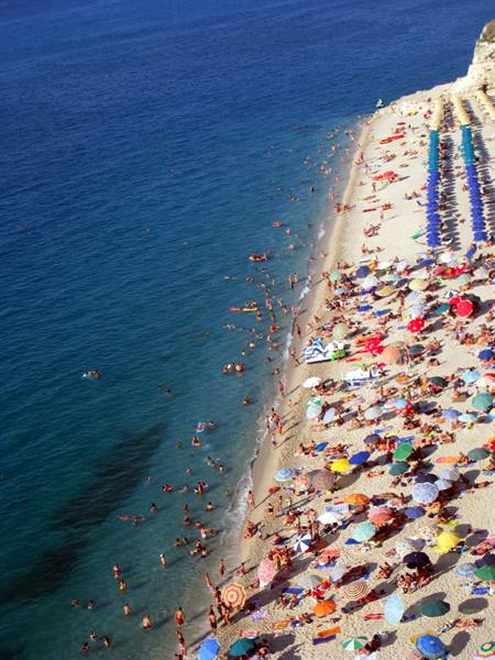 La spiaggia di Tropea