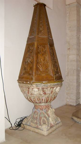 fonte battesimale del quattrocento