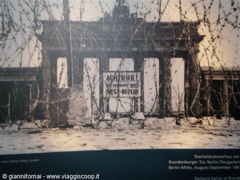 la porta di Brandeburgo Berlino 1961