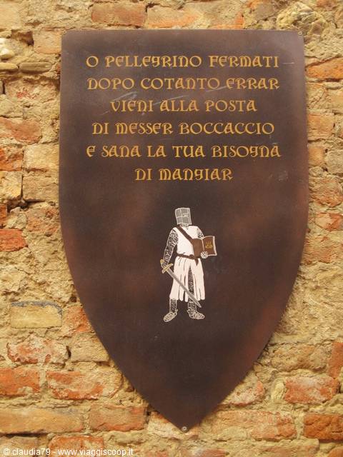Castelli e borghi medievali toscana. Il borgo medievale di Certaldo Alto (Firenze), nel Chianti