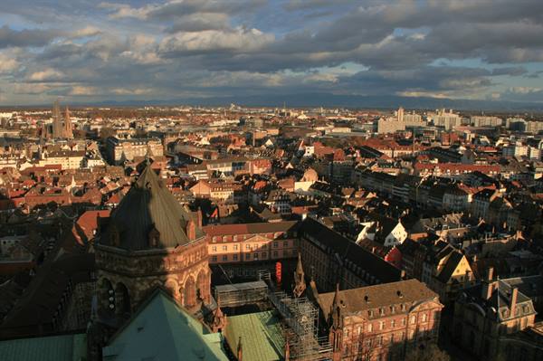 Strasburgo panorama dalla terrazza della cattedrale