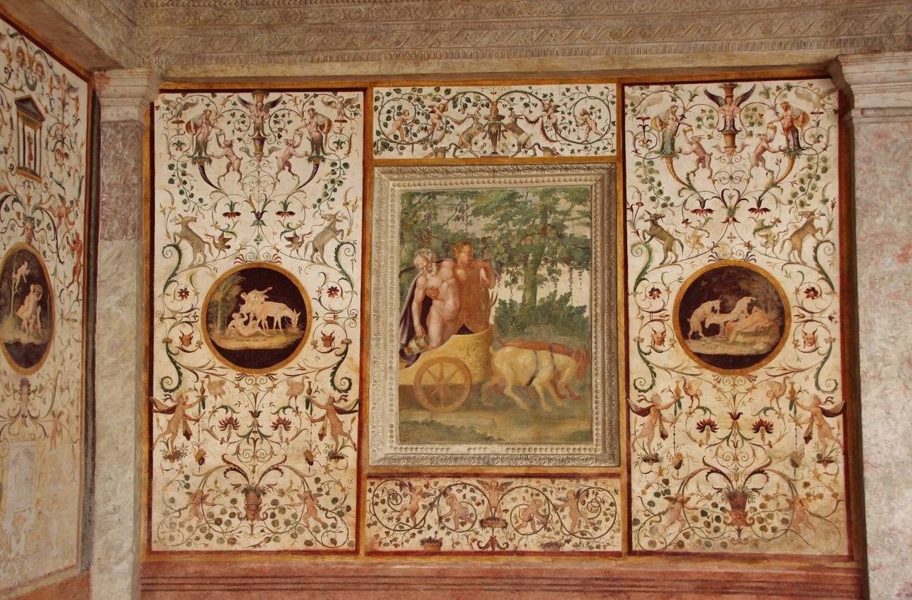 Affreschi giardino segreto-Palazzo Te-Mantova