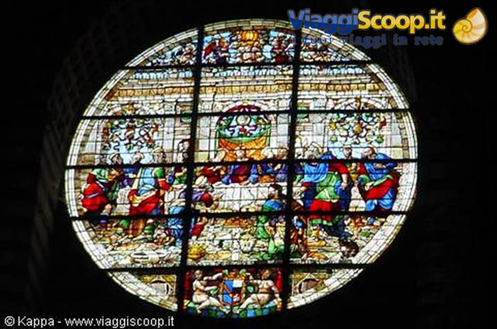 Siena - Duomo - il Rosone visto dall'interno