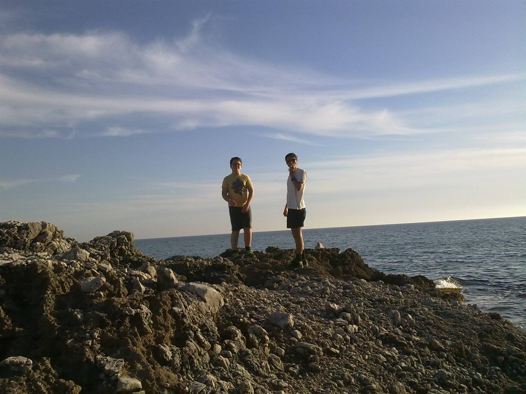 Al faro Teo e il mister - San Felice Circeo