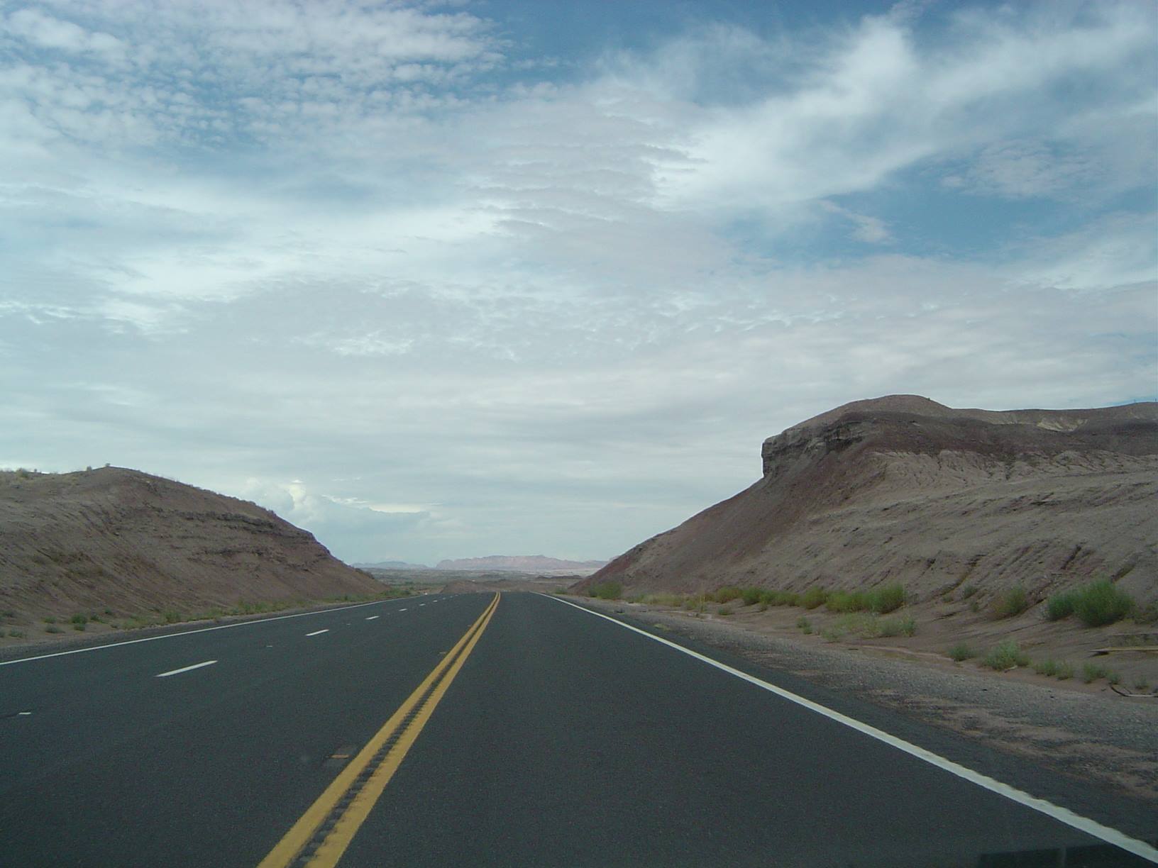 on the road