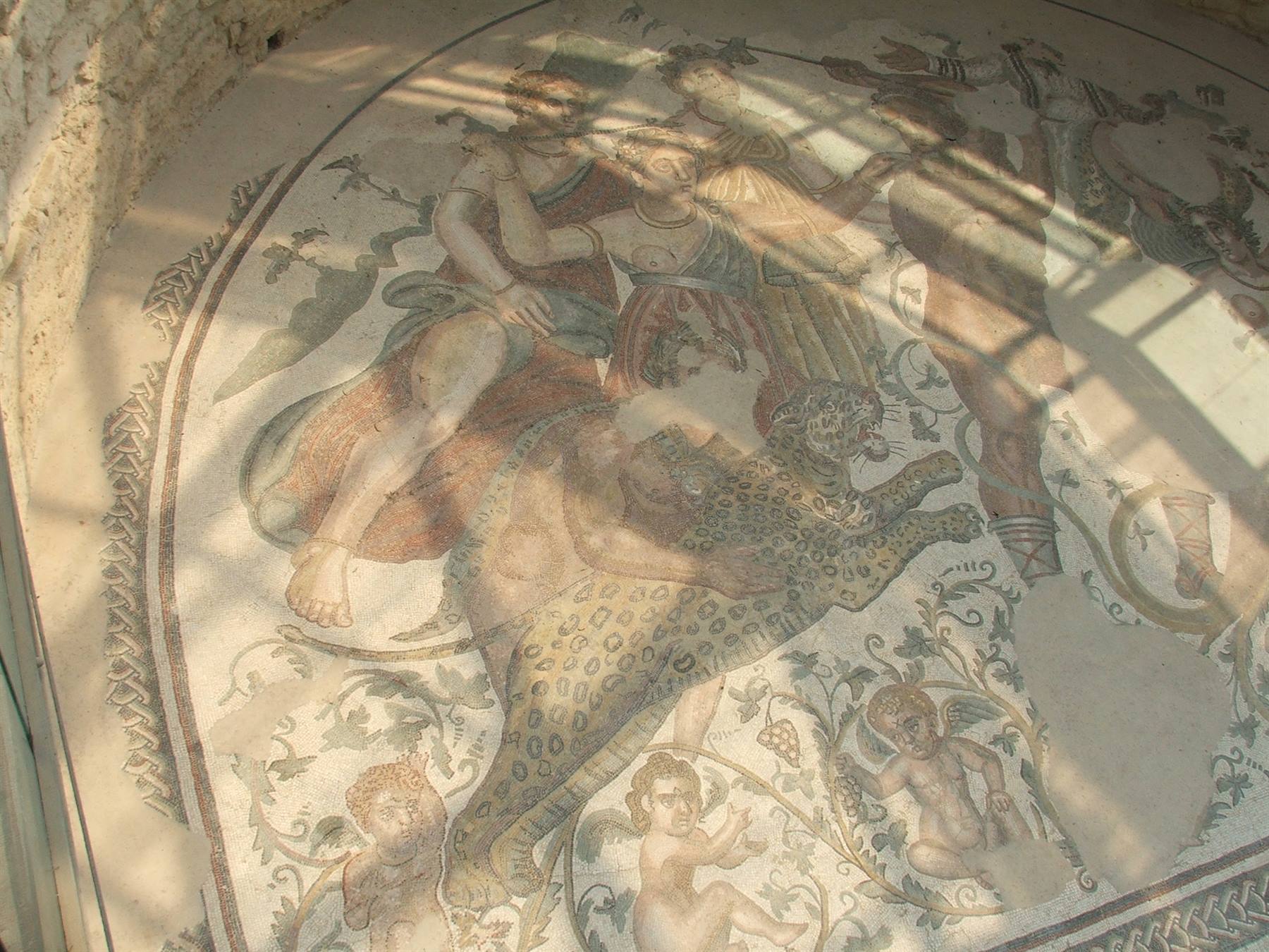Villa romana del Casale, particolari dei mosaici