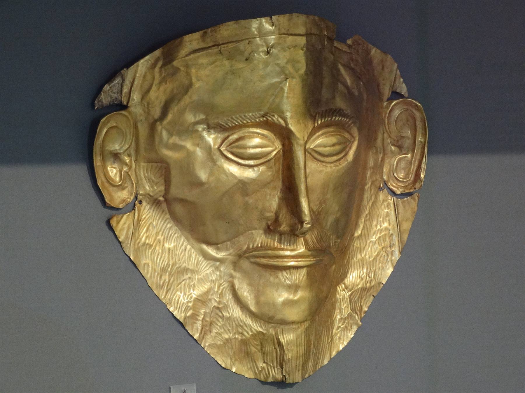 Museo Archeologico. Maschera di Agamennone.