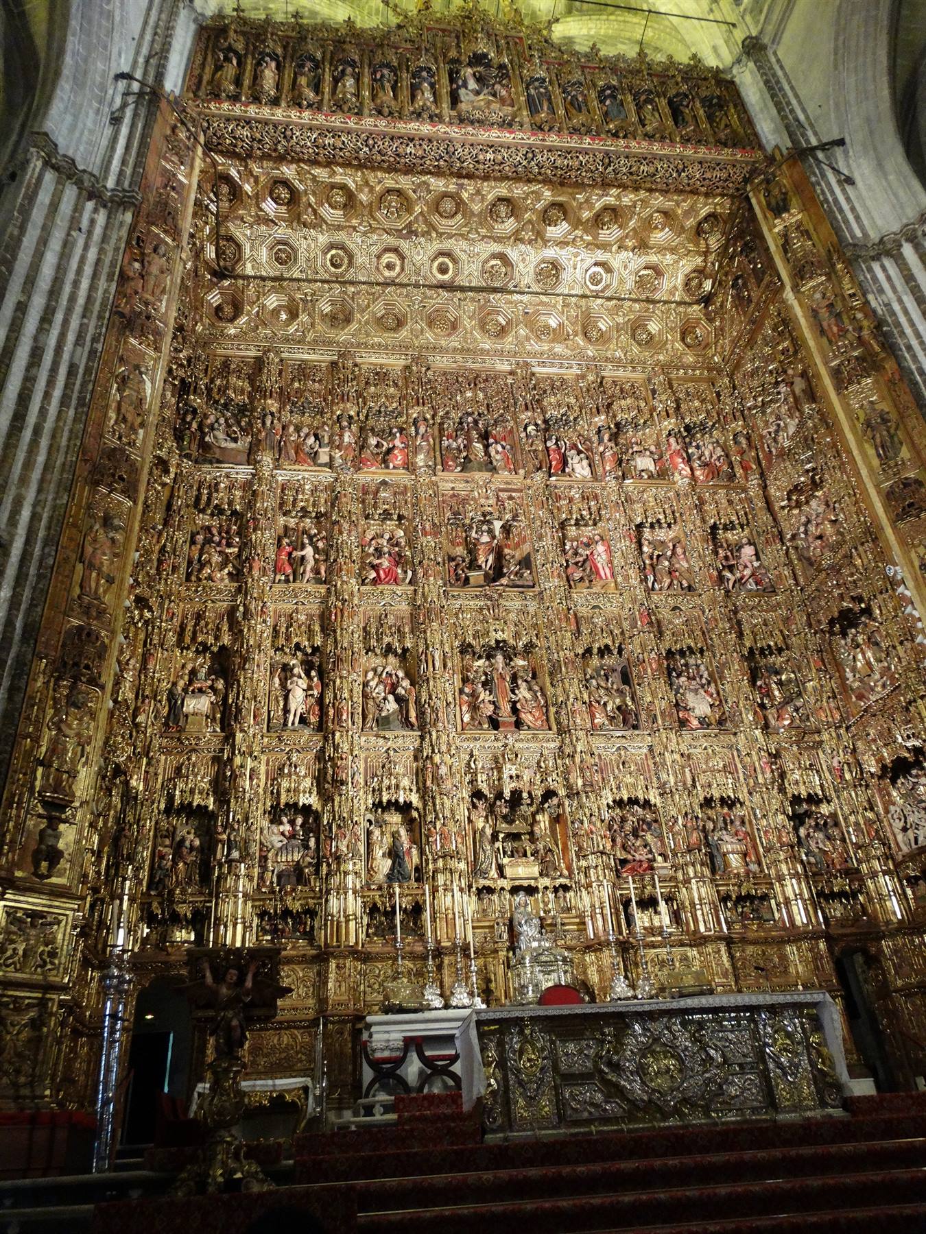 Siviglia, Cattedrale, il Retablo dell'altare maggiore