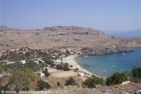 Lindos spiaggia