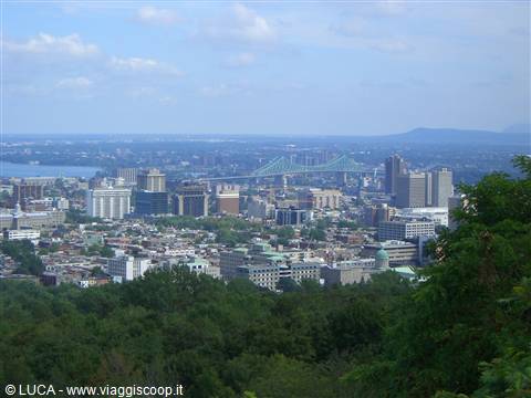 Vista Montreal dal parco del Mont-Royal