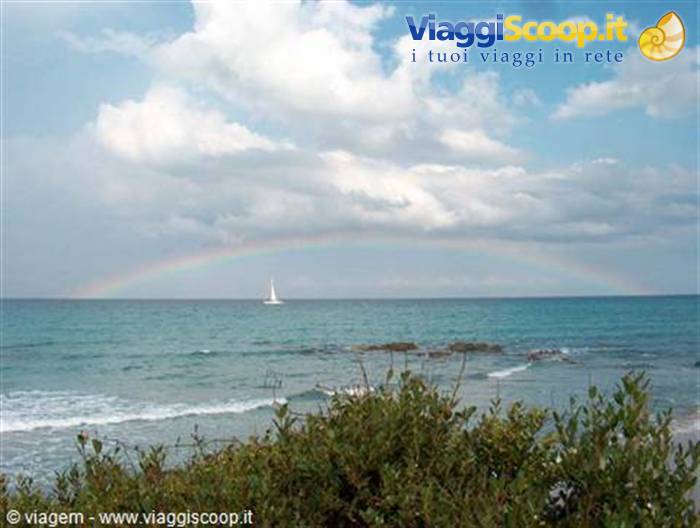 Arcobaleno ai laghi Alimini