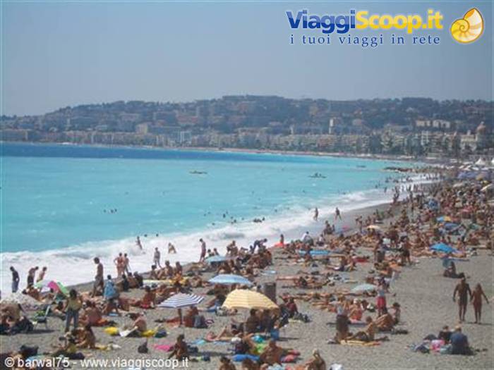 Spiaggia di Nizza a Ferragosto