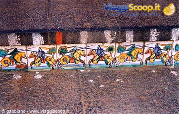 particolare di un gradino scala