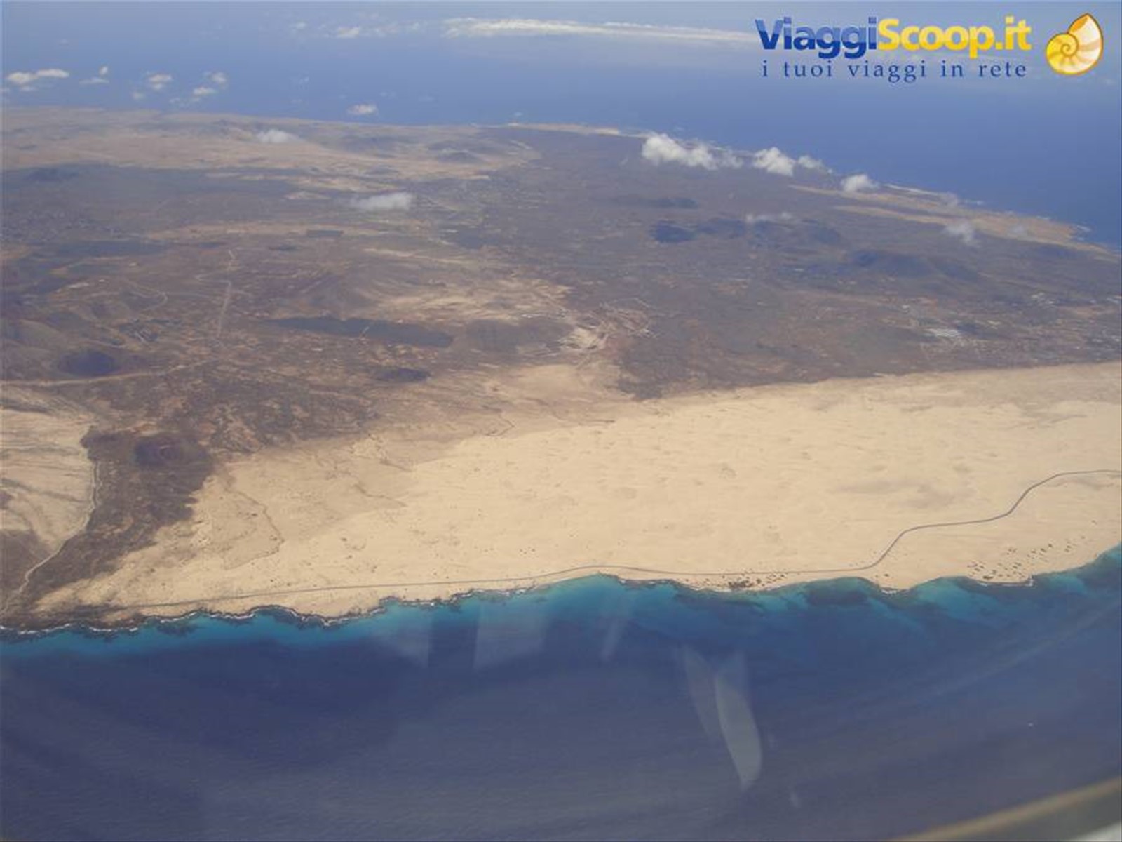 Foto aerea del parco naturale "las dunas"