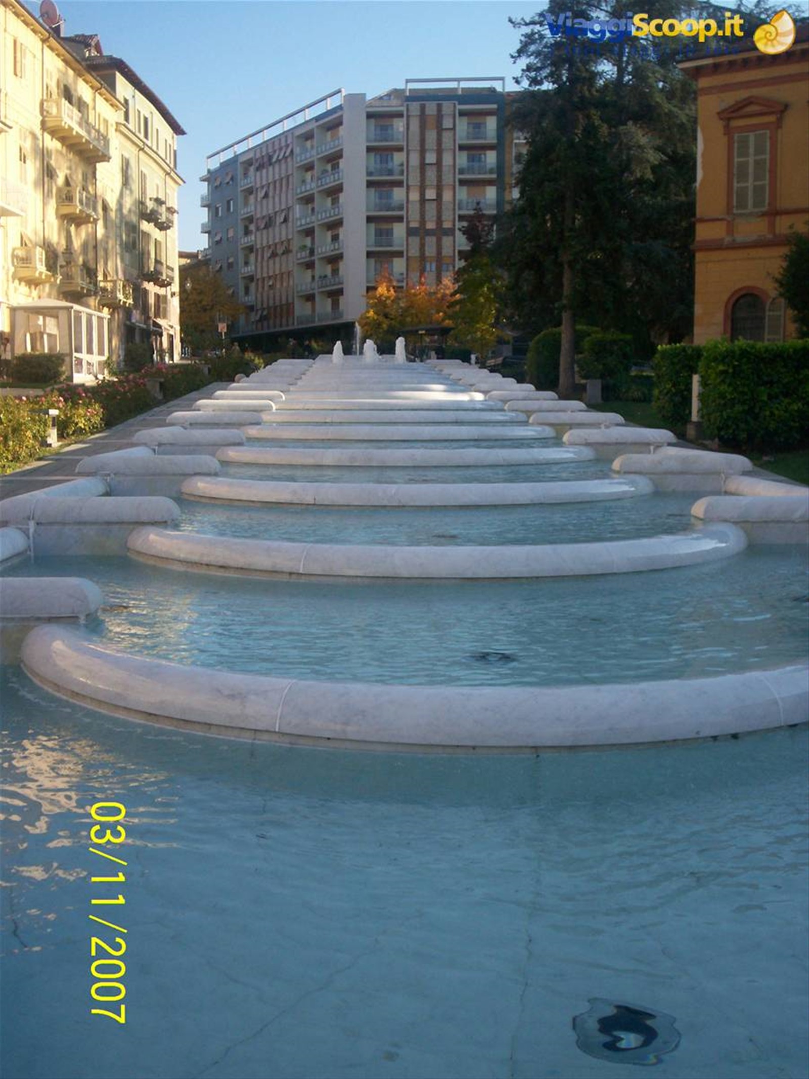 La fontana a scala della Piazza