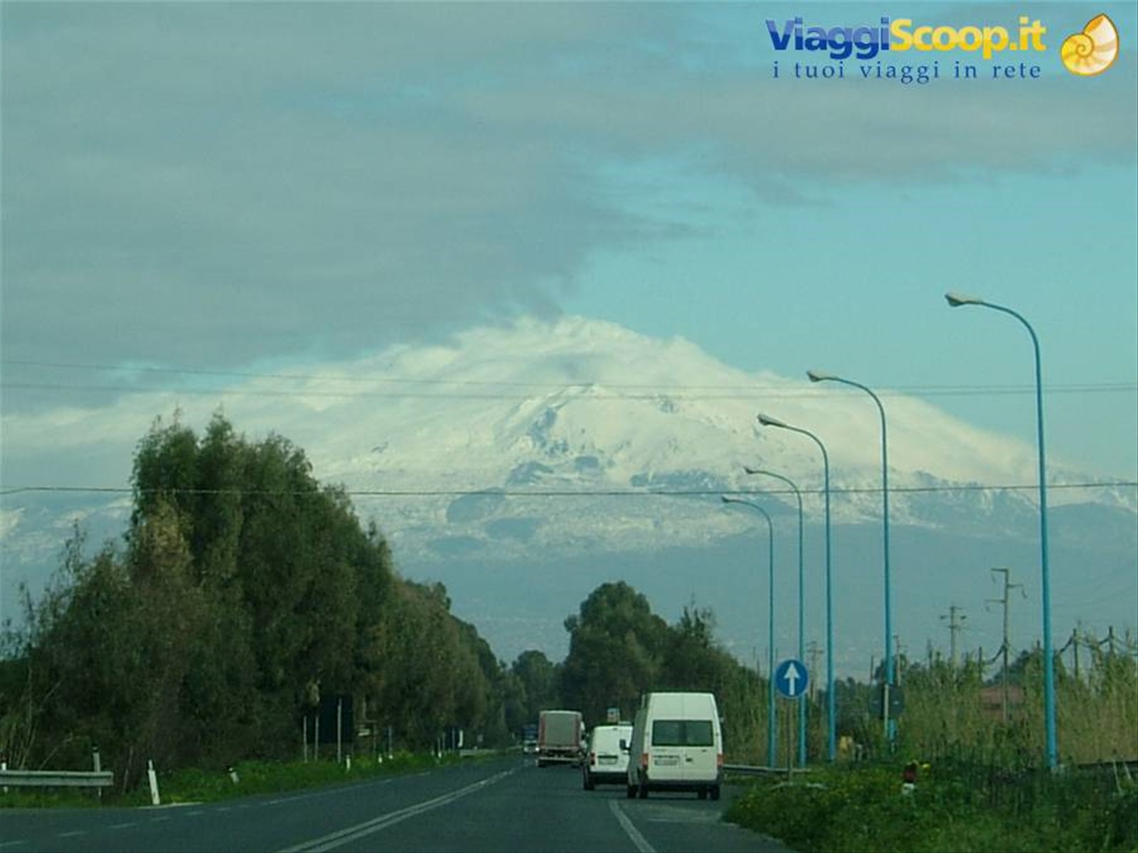 L'Etna dalla strada per Catania
